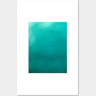 Turquoise frozen lake Posters and Art